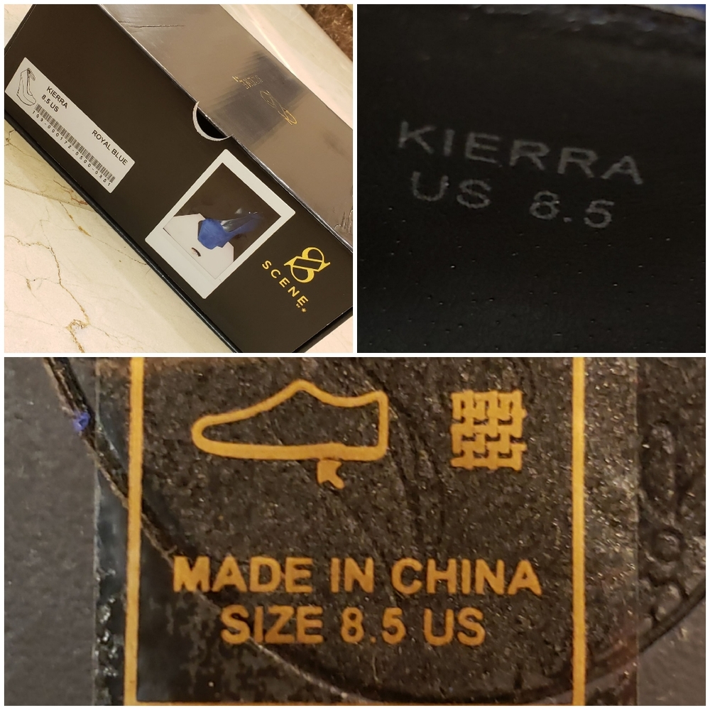 SCENE Kierra Royal Blue suede platform heels, 8.5 - Picture 16 of 16